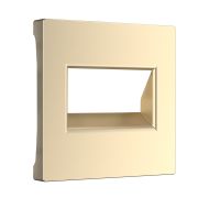 WL11-RJ45+RJ45-CP/ Накладка для двойной розетки Еthernet RJ-45 (шампань)