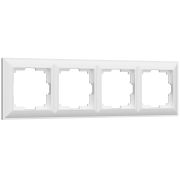 WL14-Frame-04/ Рамка на 4 поста (белый)