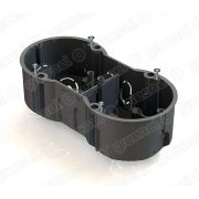 Коробка установочная 2-местная 141х70х45мм. для скрытого монтажа в кирпичных стенах (с саморезами)