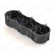 Коробка установочная 3-местная 212х70х45мм. для скрытого монтажа в кирпичных стенах (с саморезами)