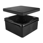 Коробка распределительная прям. монтажа двухкомпонент. о/п  безгалоген (HF) атмосферостойкая 100х100х50мм, IP67, черный