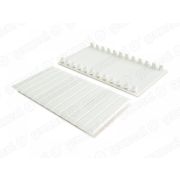 Заглушка для щитов под автоматы,  6-ти местная, цвет-БЕЛЫЙ (10/480шт)