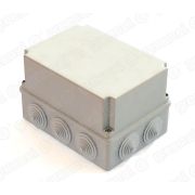 Коробка распределительная наружного монтажа 190х140х120мм, IP55, цвет-серый 10 гермовводов