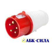 Вилка НТ-015 16А 3Р+N+РЕ 380В IP44 АБК-СИЛА