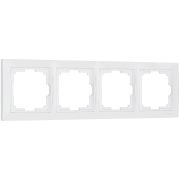 WL03-Frame-04/ Рамка на 4 поста (белый, basic)