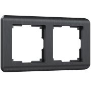 WL12-Frame-02 / Рамка на 2 поста (графит)