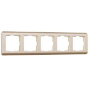 WL12-Frame-05/ Рамка на 5 постов  (шампань)