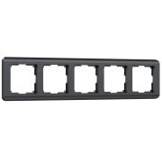 WL12-Frame-05/ Рамка на 5 постов (графит)