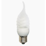 Лампа энергосберегающая Ecola candle  9W DEA/FTF 220V E27 2700K витая матовая свеча на ветру 125х39