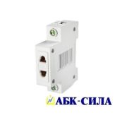 Розетка на DIN-рейку 16А узкая АБК-СИЛА
