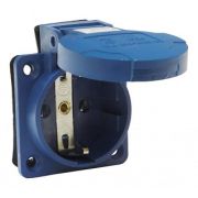 Розетка панельная РП10-3 с/у с защитной крышкой 2Р+РЕ 16А 250В  IP54