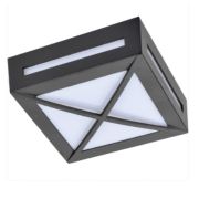 Светильник Квадрат накладной IP65 матовый  с решеткой металл. Ecola 1*GX53 LED 3083W