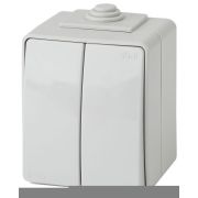 Выключатель 2-кл. ОП Эра Эксперт 10А IP65 11-1604-03 250В 10AX (10/100/1600) сер. Эра Б0035976