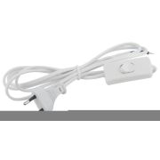 Шнур для бра 1.8м с выкл. ШВВП 2х0.5 бел. UX-ШВВП-S-1.8m-W ЭРА Б0044071