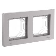 Рамка 2-м AtlasDesign Aqua IP44 алюм. SE ATN440302