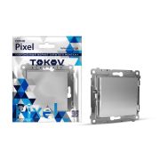 Выключатель 1-кл. СП Pixel 10А IP20 механизм алюм. TOKOV ELECTRIC TKE-PX-V1-C03