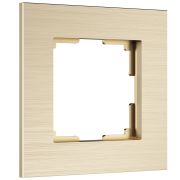Рамка из металла на 1 пост АluMax шампань алюминий W0013511