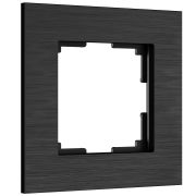 Рамка из металла на 1 пост АluMax черный алюминий W0013508