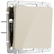 Выключатель одноклавишный (айвори акрил) W1110043
