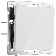 Выключатель одноклавишный (белый акрил) W1110041