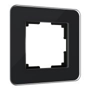 Рамка из стекла на 1 пост Elite черный W0012448