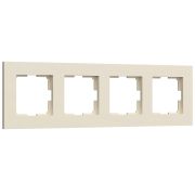 Рамка из поликарбоната на 4 поста Slab айвори софт W0042962