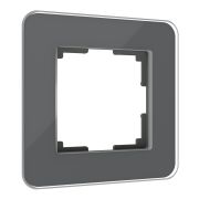 Рамка из стекла на 1 пост Elite графит W0012440