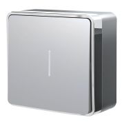 Выключатель одноклавишный с подсветкой Gallant серебряный W5010106