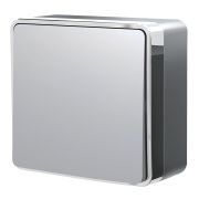 Выключатель одноклавишный Gallant серебряный W5010006