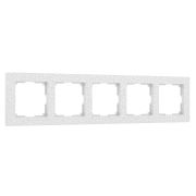 Рамка из поликарбоната на 5 постов Hammer белый W0052401