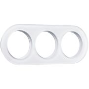 Рамка из стекла на 3 поста белый W0035101