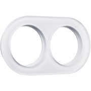 Рамка из стекла на 2 поста белый W0025101