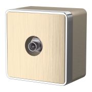 ТВ-розетка оконечная Gallant шампань рифленый W5083010