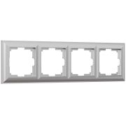 Рамка из поликарбоната на 4 поста Fiore серебряный W0042206