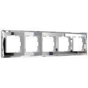 Рамка из стекла на 5 постов Diamant зеркальный W0051220
