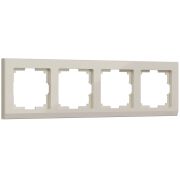 Рамка из поликарбоната на 4 поста Stark слоновая кость W0041803