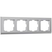 Рамка из поликарбоната на 4 поста Stark серебряный W0041806