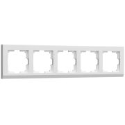 Рамка из поликарбоната на 5 постов Stark белый W0051801
