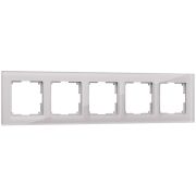 Рамка из стекла на 5 постов Favorit дымчатый W0051117