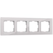 Рамка из стекла на 4 поста Favorit дымчатый W0041117