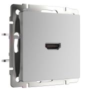 Розетка HDMI серебряный WL06-60-11