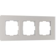Рамка из стекла на 3 поста Senso дымчатый soft-touch W0033117