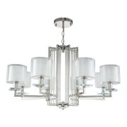 Подвесная люстра Crystal Lux Nicolas SP-PL8 Nickel/White