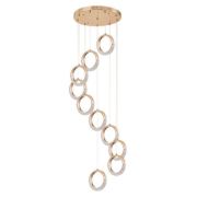 Подвесная светодиодная люстра Arte Lamp Montana A7777SP-10GO