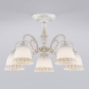 Потолочная люстра Eurosvet Campina 60107/5 белый с золотом