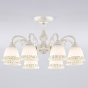 Потолочная люстра Eurosvet Campina 60107/8 белый с золотом