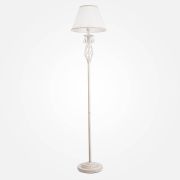 Торшер Eurosvet 10073/1 белый с золотом/прозрачный хрусталь Strotskis