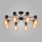 Потолочная люстра Eurosvet 70107/8 черный/латунь