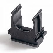 Крепеж-клипса для труб D16 Полистирол чёрная Промрукав