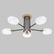 Потолочная люстра IMEX MD.4144-5-S-BK+FGD